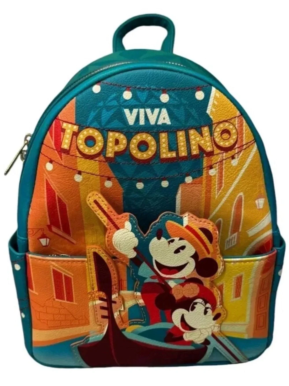 LOUNGEFLY DISNEY PARKS EPCOT ITALY VIVA TOPOLINO LOUNGEFLY MINI BACKPACK NWT
